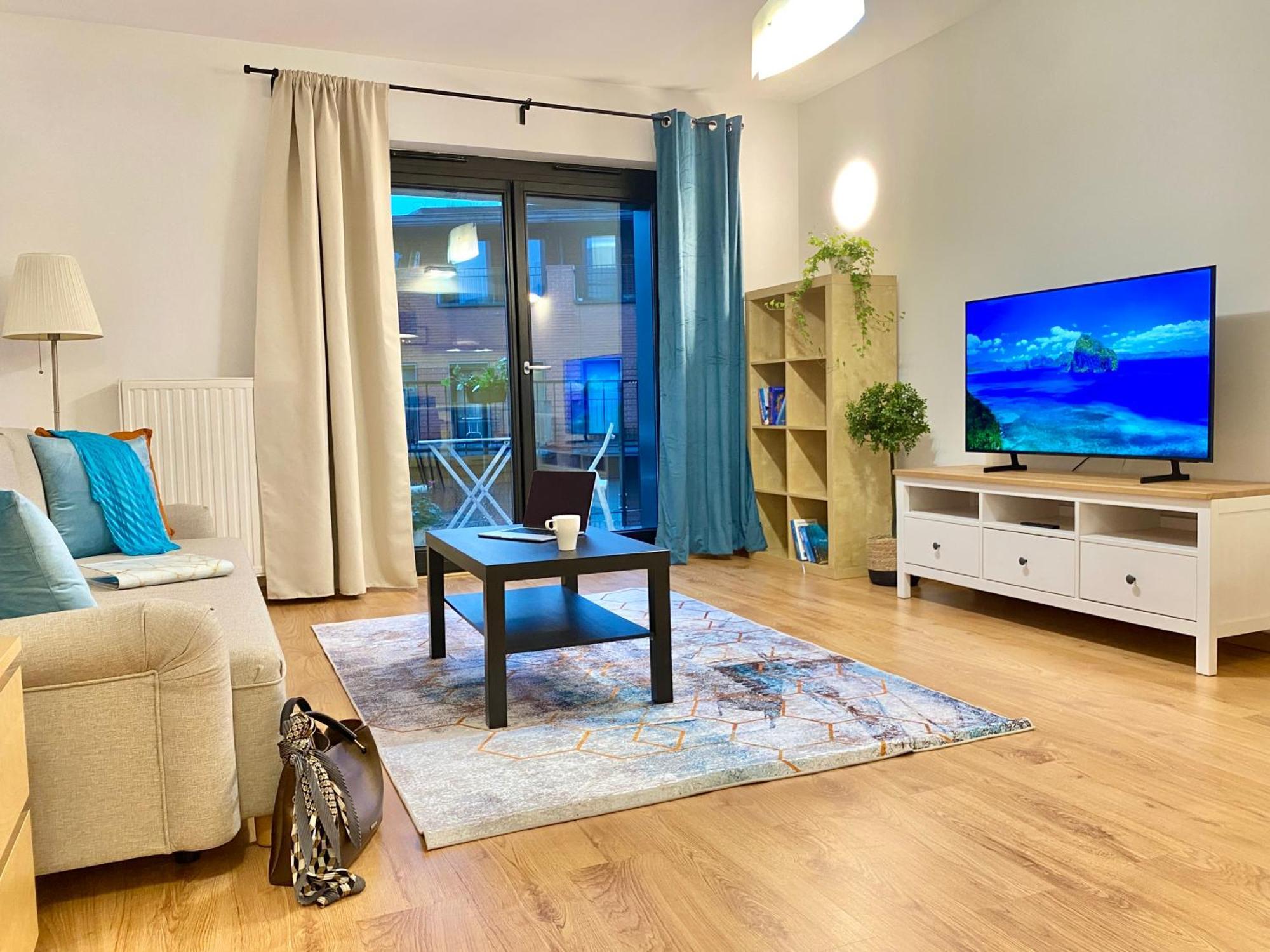 One-Bedroom Apartment Balcony Courtyard View