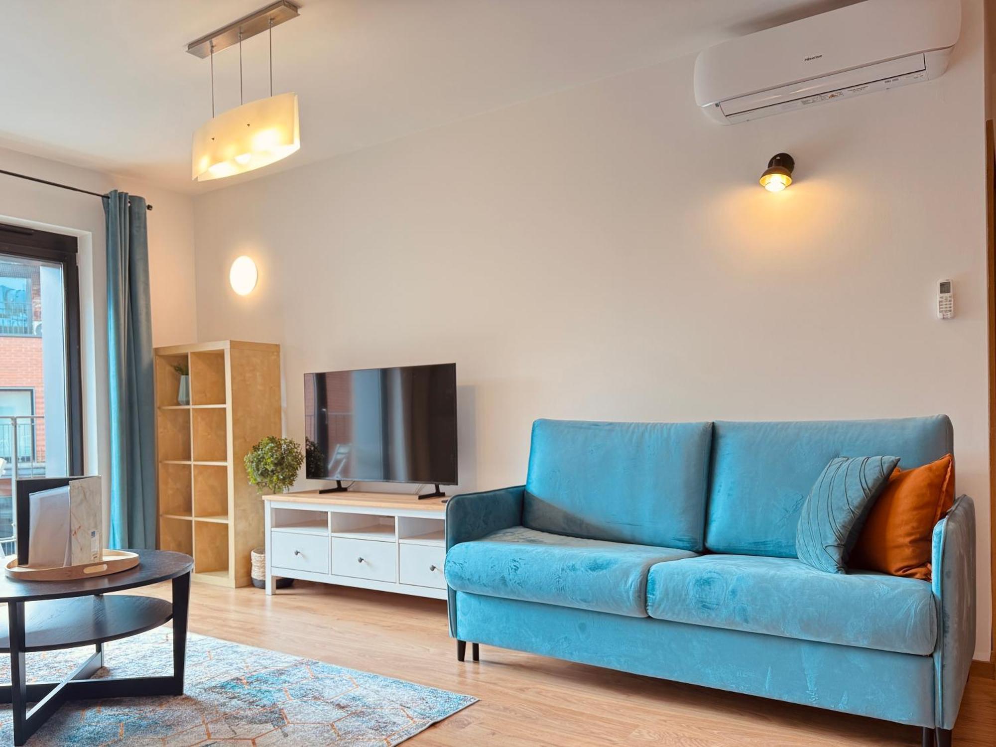 One-Bedroom Apartment Balcony Courtyard View